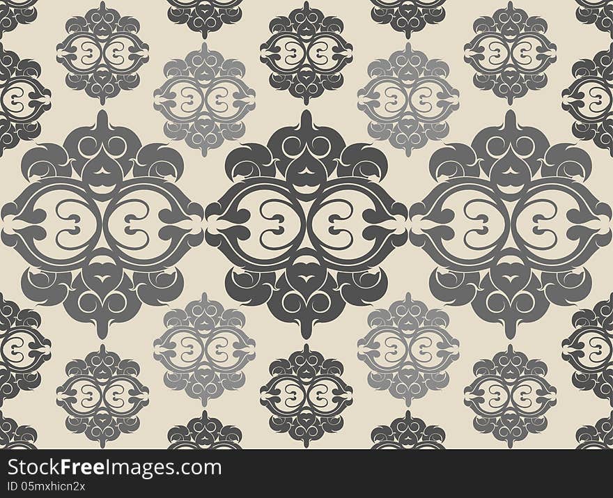 Beautiful art pattern on a gray background