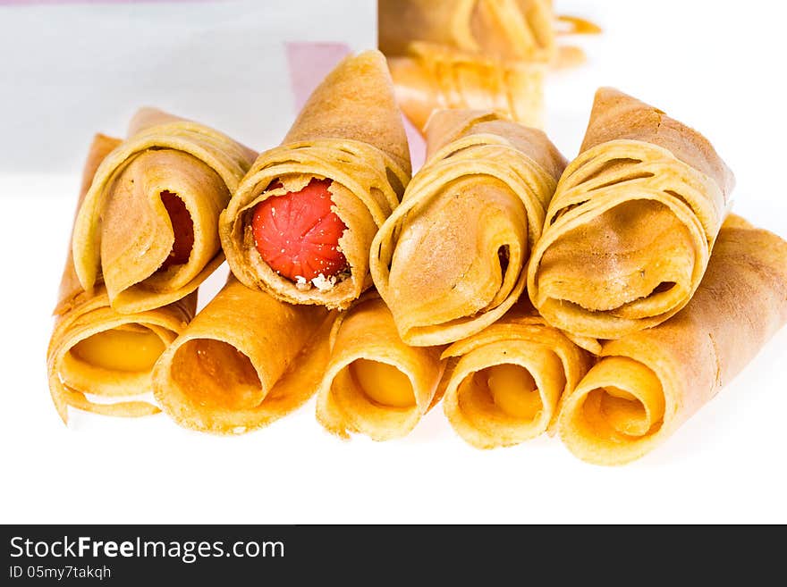 Tokyo Pancake Sausage rolled