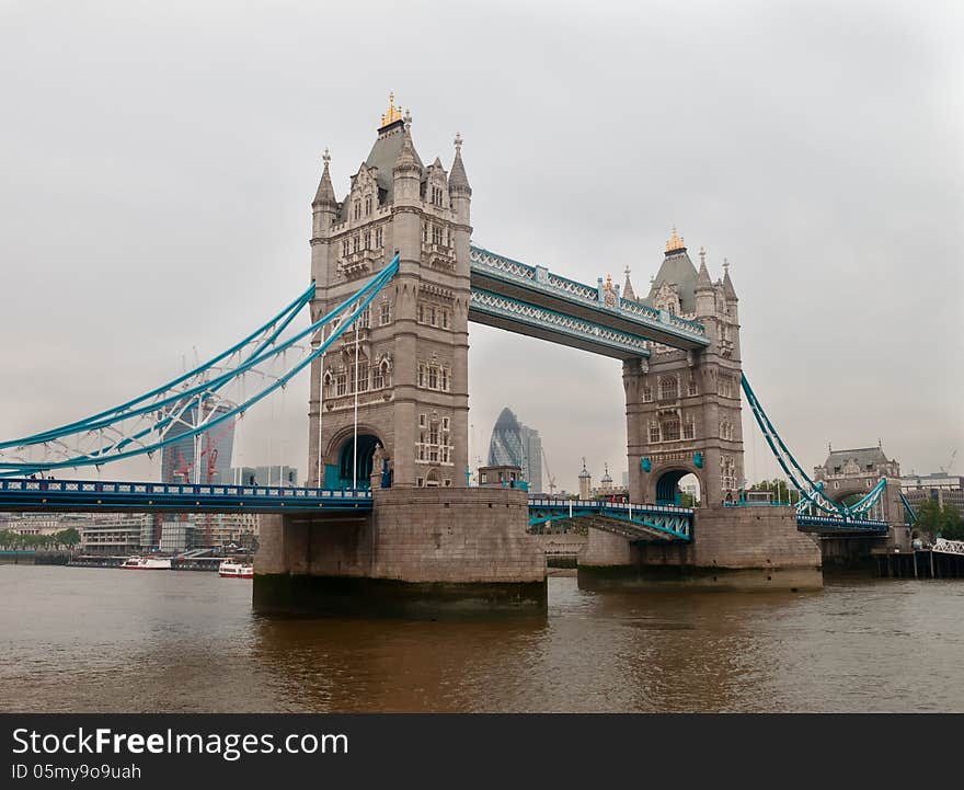 Tower Bridge from south bank of Thames