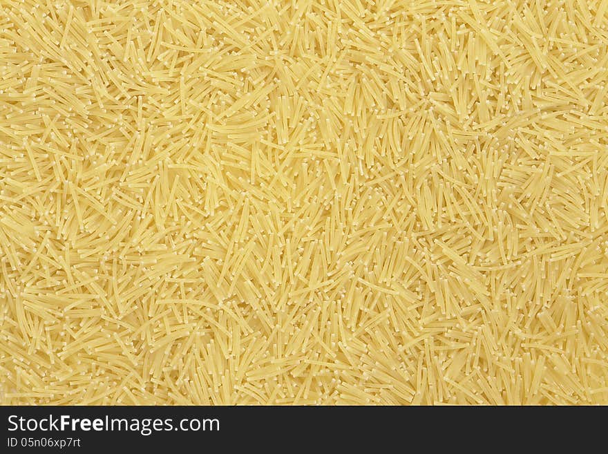 Uncooked Vermicelli texture close up