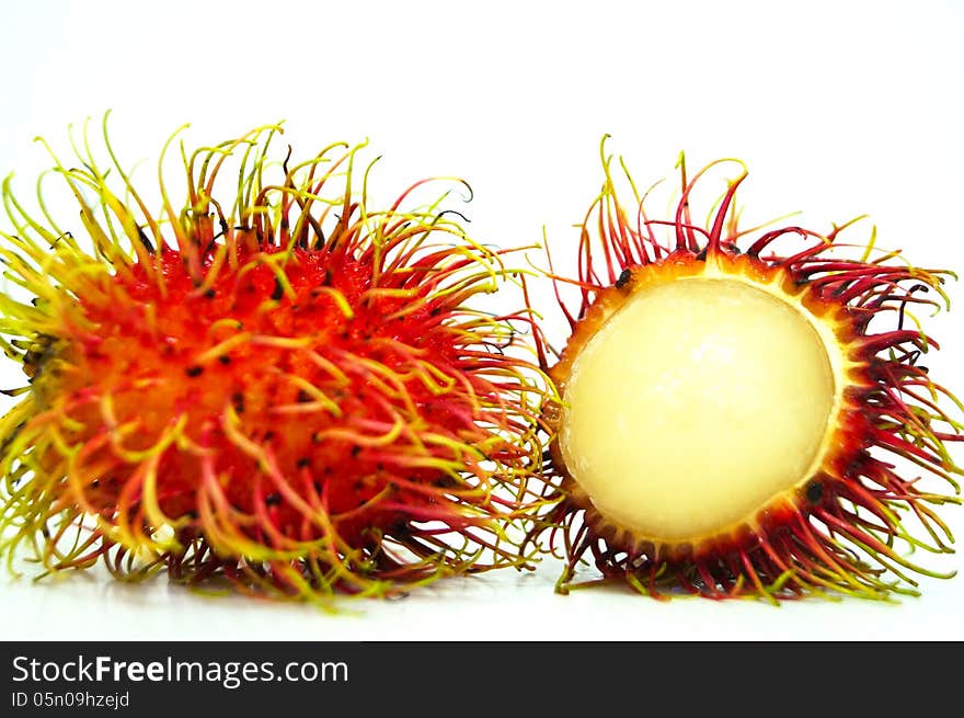 Rambutan fruit of Thailand.