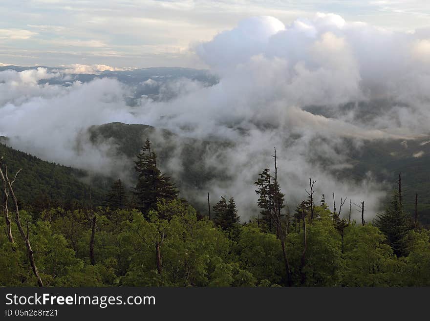 Clouds Over Smoky Mountain National Park