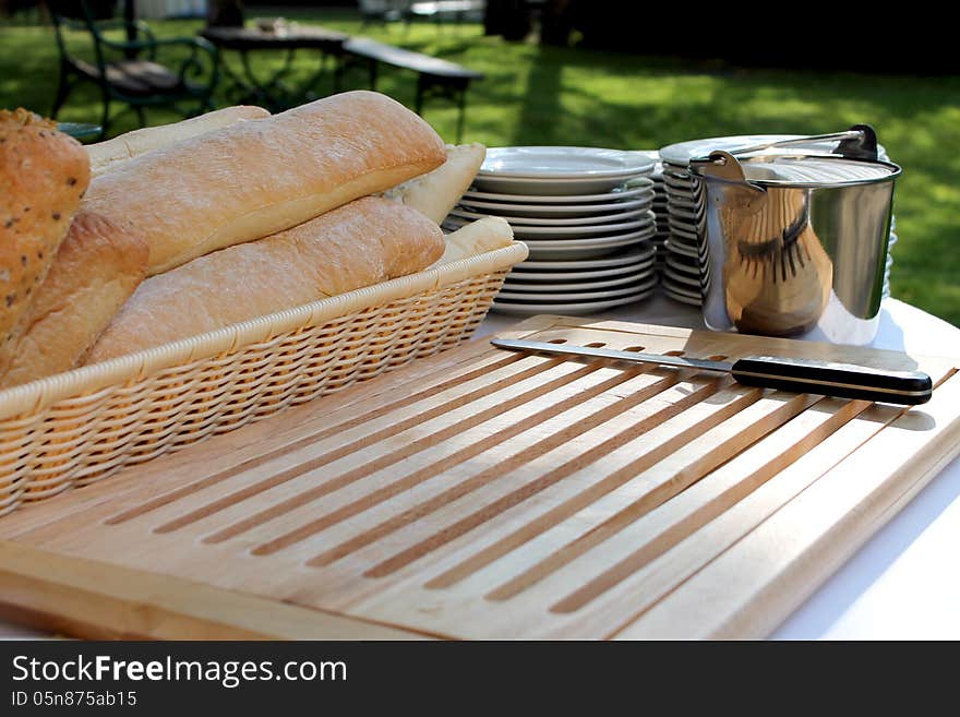 Group of bread on the table. Group of bread on the table