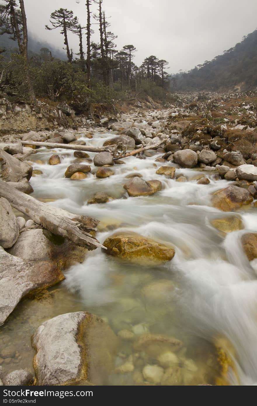 River in valley