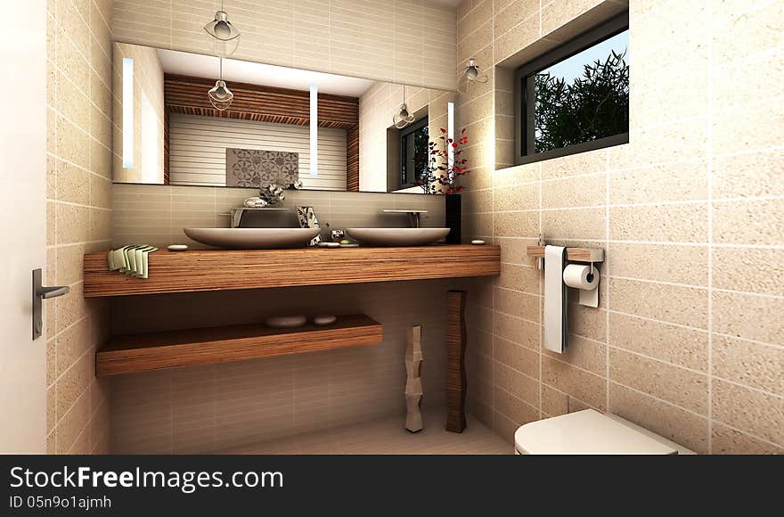 Modern bathroom