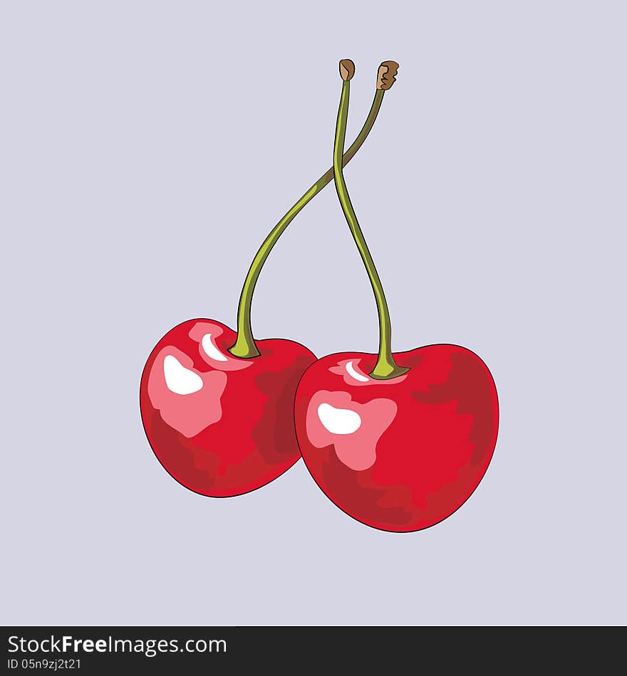 Ripe cherries