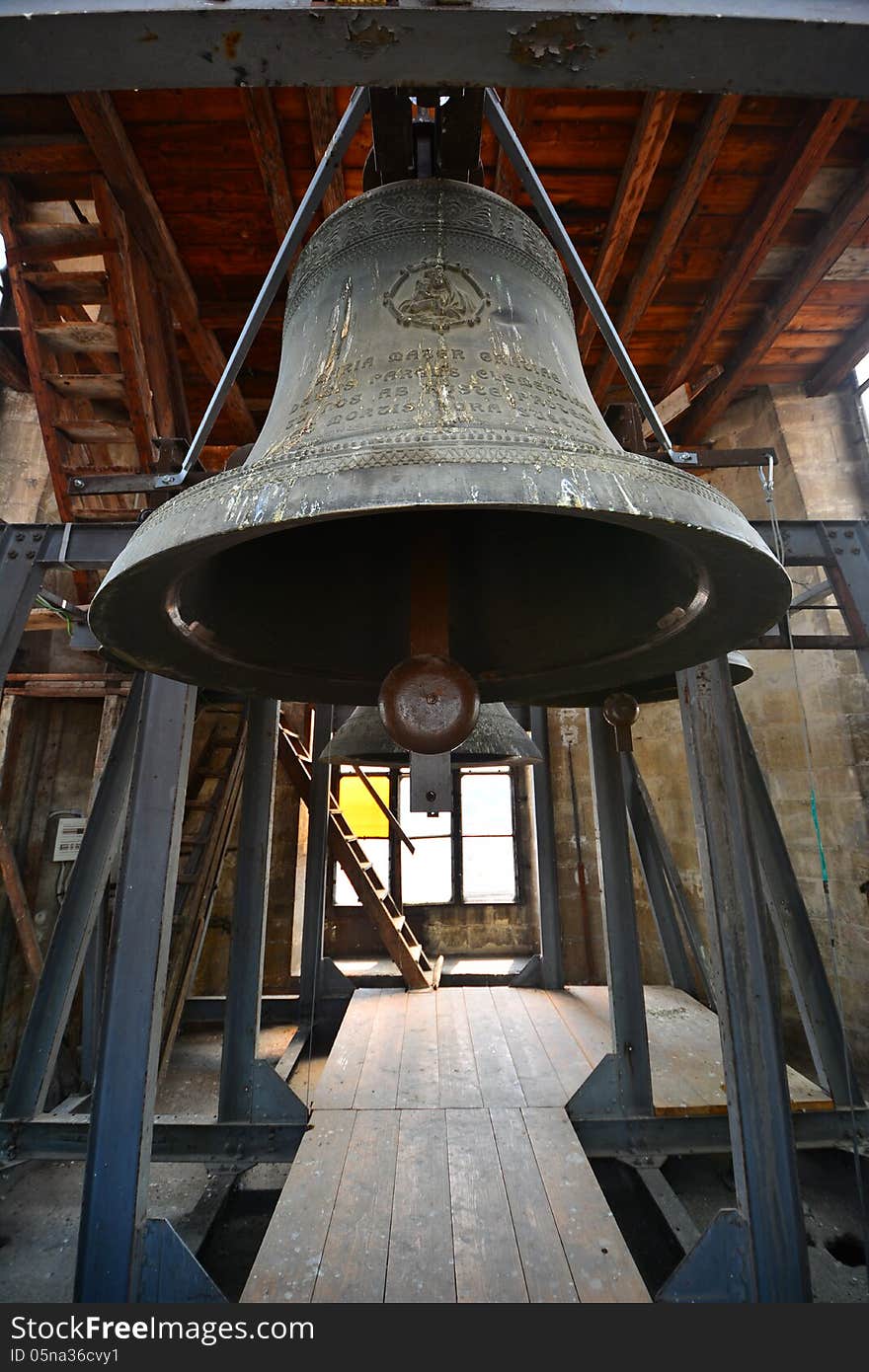 Picture taken in the tower of the Gothic-style Roman Catholic Church of Saint Michael from Cluj-Napoca, Transylvania, Romania, Europe. Picture taken in the tower of the Gothic-style Roman Catholic Church of Saint Michael from Cluj-Napoca, Transylvania, Romania, Europe.