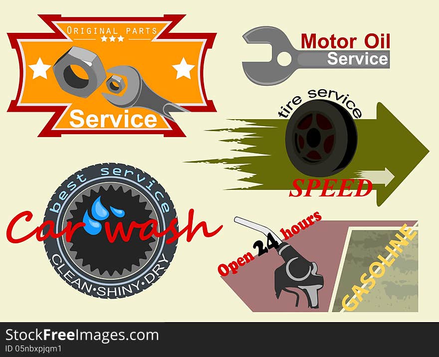 Motor Badges Label