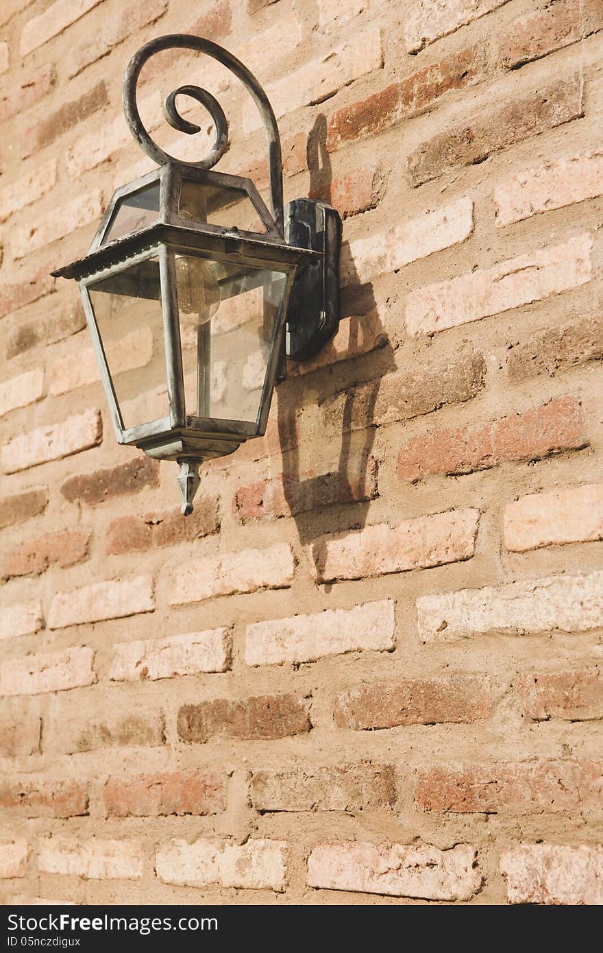 Close up image of classic lantern