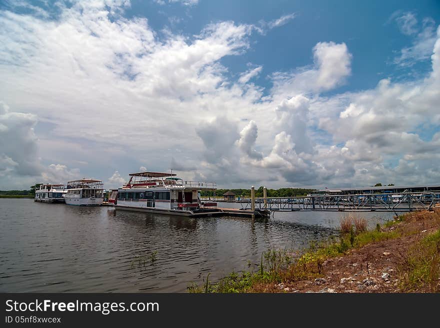 House Boats Parked