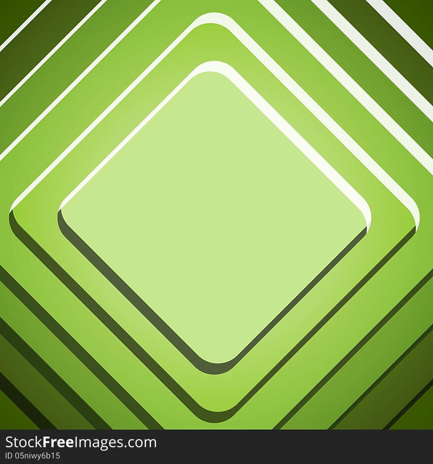 Abstract Green Geometric Background