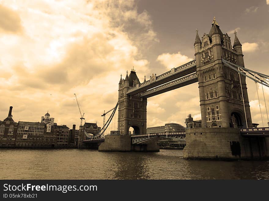 Tower Bridge On The River Thames