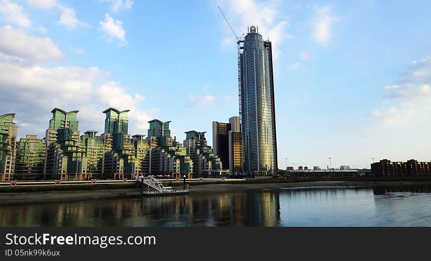 View of the Thames river from Vauxhall Bridge