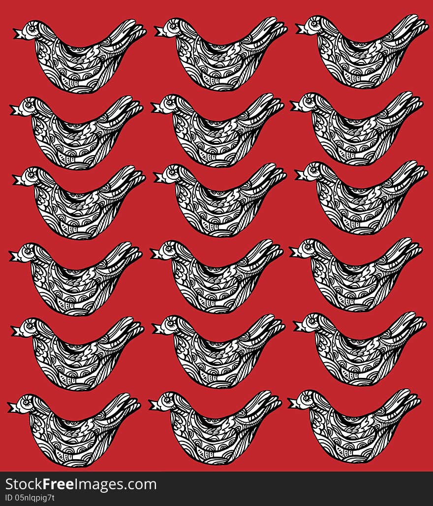 Vintage Russian Style Pattern