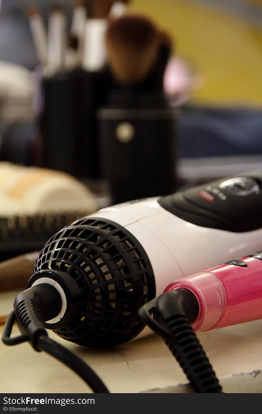 Close up of professional Hairdryer