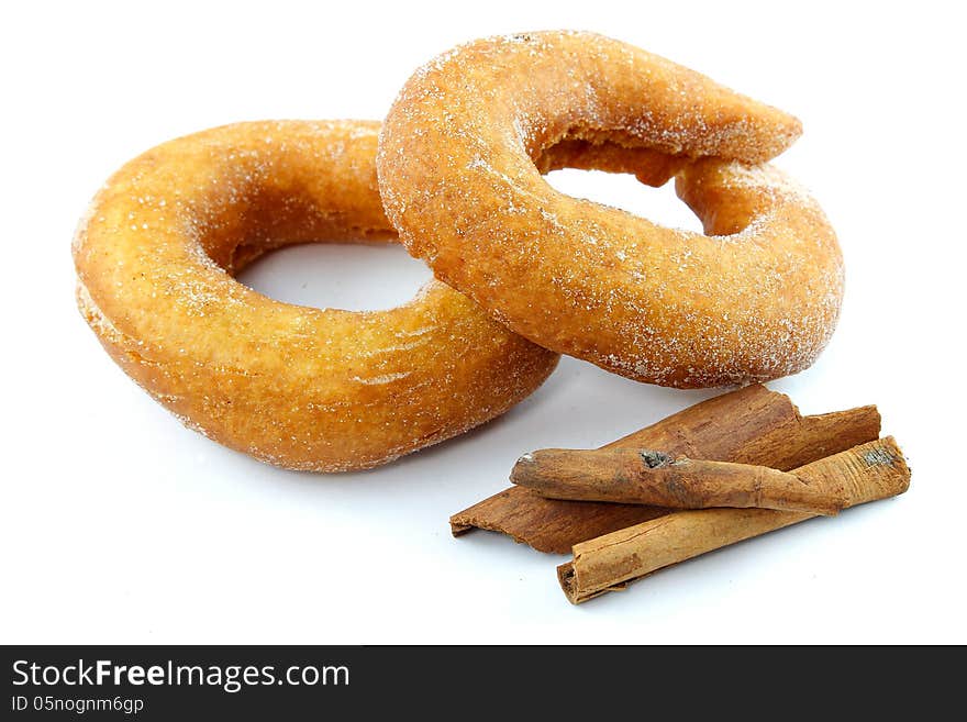 Donut with cinnamon