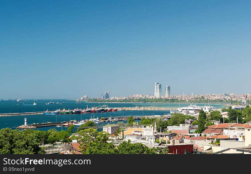 Sea of ​​Marmara in Istanbul, Turkey