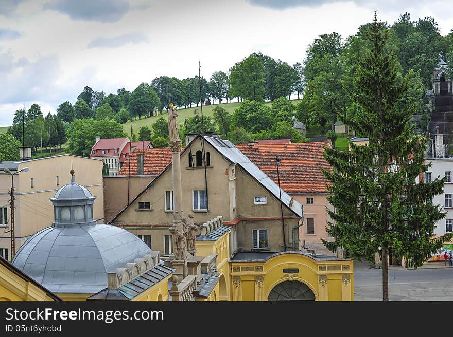 Image was taken on July 2011 in Wambierzyce, big village near Sudety mountains. Image was taken on July 2011 in Wambierzyce, big village near Sudety mountains