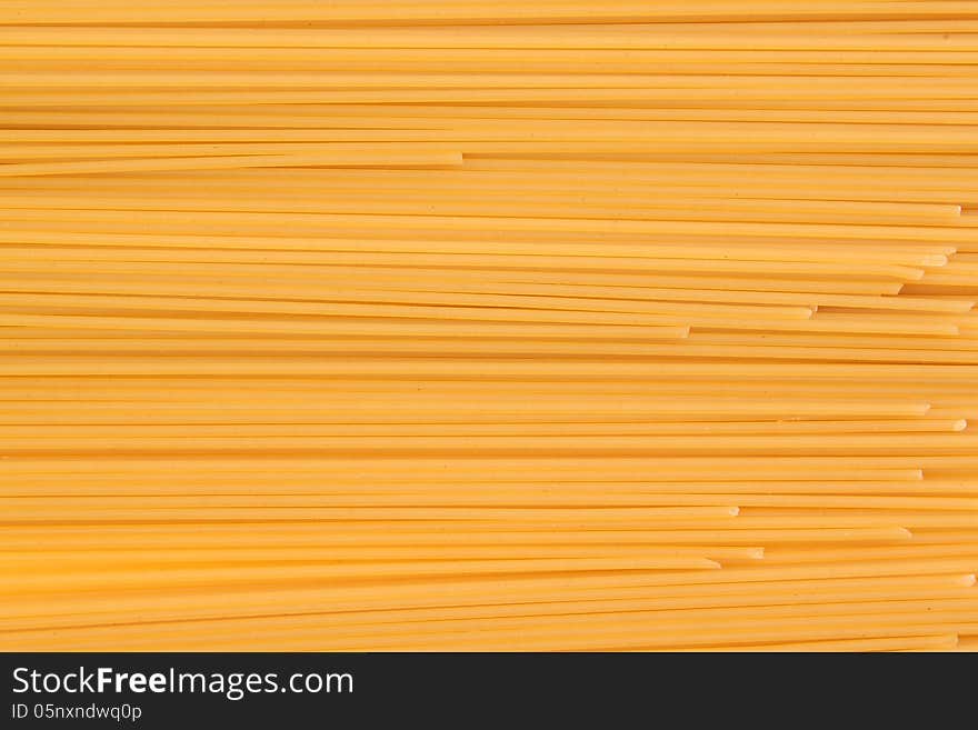 Frame of spaghetti third number clouse-up without white background