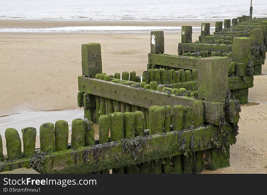 Breakwater at the beach