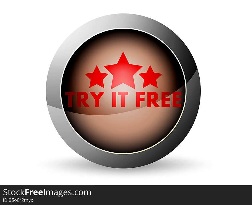 Try it free icon on a white background