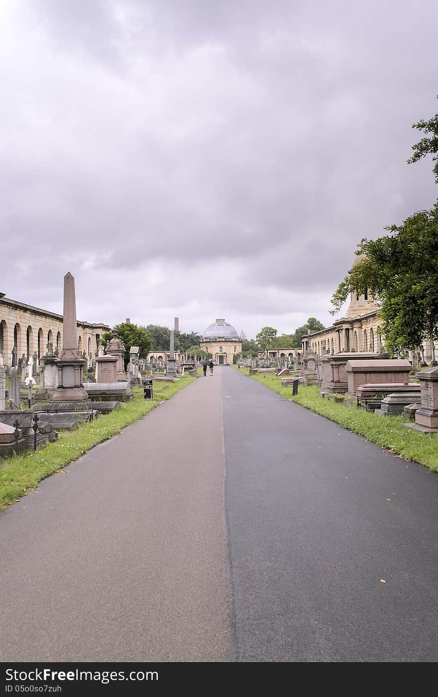 Brompton Cemetery is located near Earl's Court in South West London, England , in the Royal Borough of Kensington and Chelsea. It is managed by The Royal Parks and is one of the Magnificent Seven.