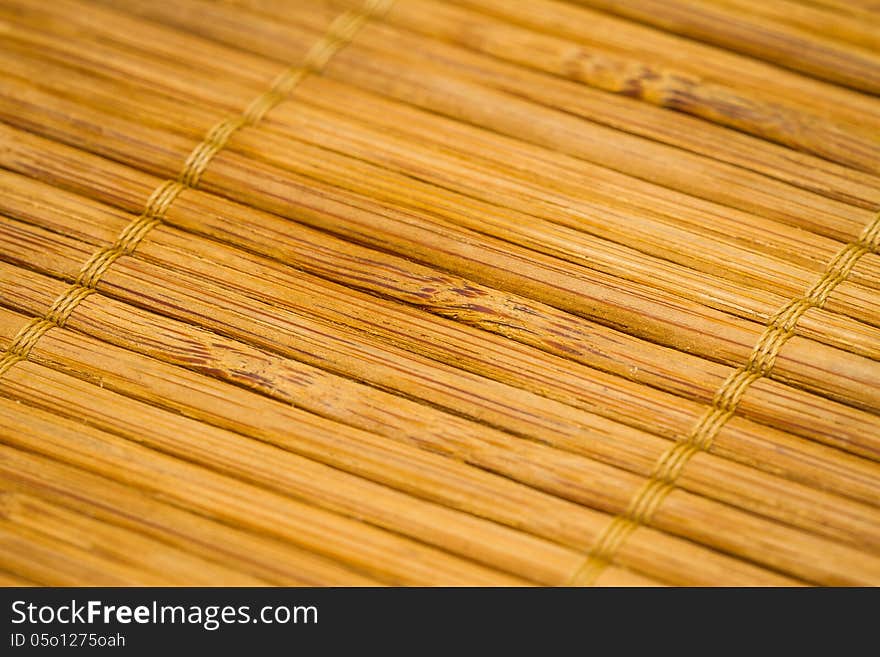 Wood texture is bamboo plate background