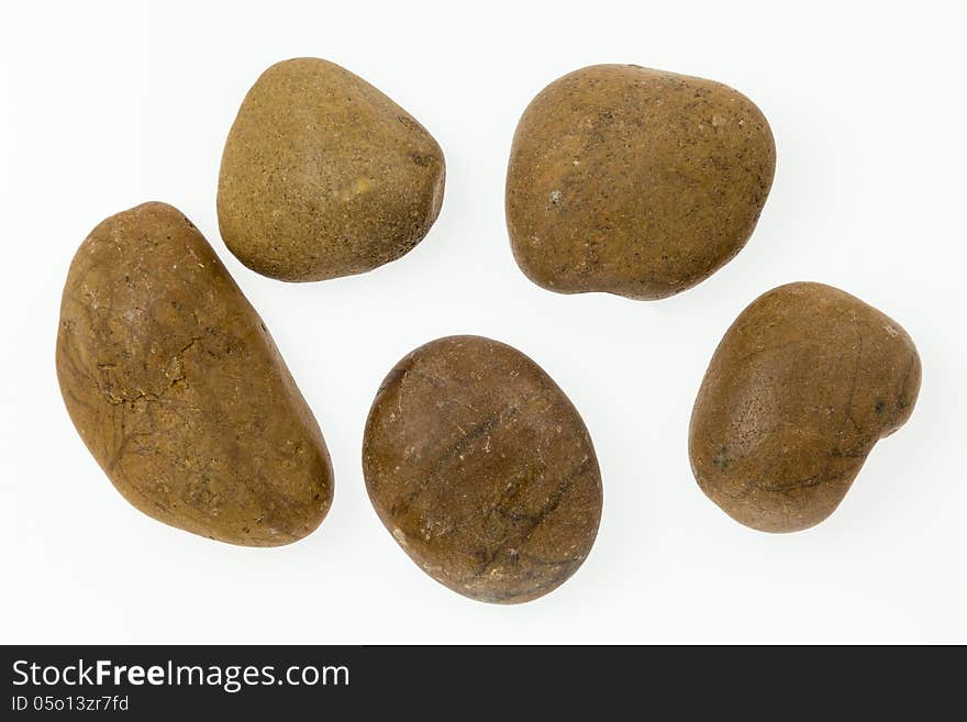 Group Of Rock Isolated On White Background