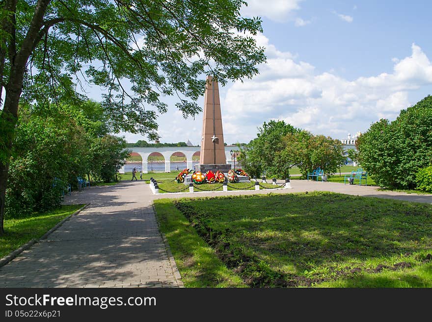 Monument To The Heroes At Yaroslav S Court