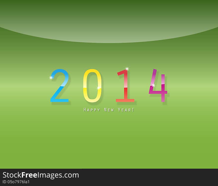 Happy new Year 2014 with space for text. Happy new Year 2014 with space for text