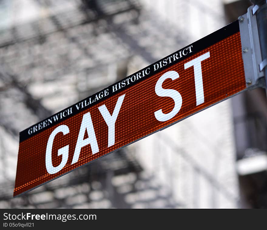 Gay St in New York Cityy