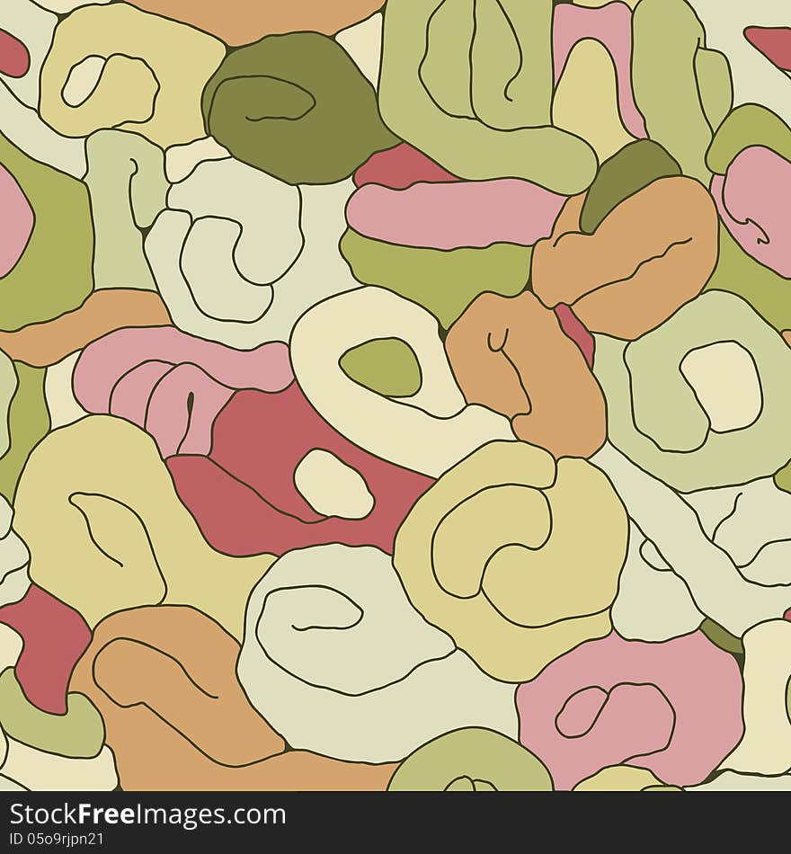 Seamless abstract hand-drawn tangled pattern in colors. Seamless pattern can be used for wallpaper, pattern fills, web page background,surface textures. Seamless abstract hand-drawn tangled pattern in colors. Seamless pattern can be used for wallpaper, pattern fills, web page background,surface textures.