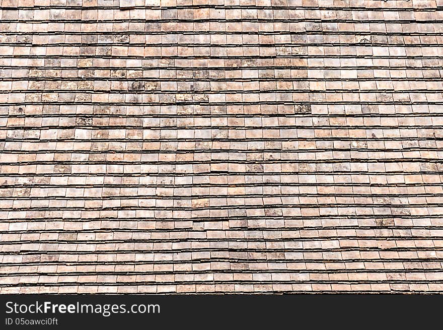 Traditional roof tiles