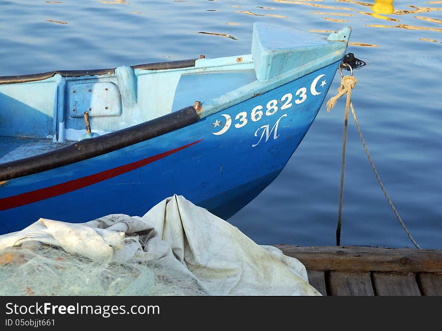 ACRE, ISR - OCT 07:Fishing boat in Acre port on OCT 07 2007. It's one of the oldest continuously inhabited cities in the world, dating back to the time of the Pharaoh Thutmose III (1504-1450 BCE). ACRE, ISR - OCT 07:Fishing boat in Acre port on OCT 07 2007. It's one of the oldest continuously inhabited cities in the world, dating back to the time of the Pharaoh Thutmose III (1504-1450 BCE).