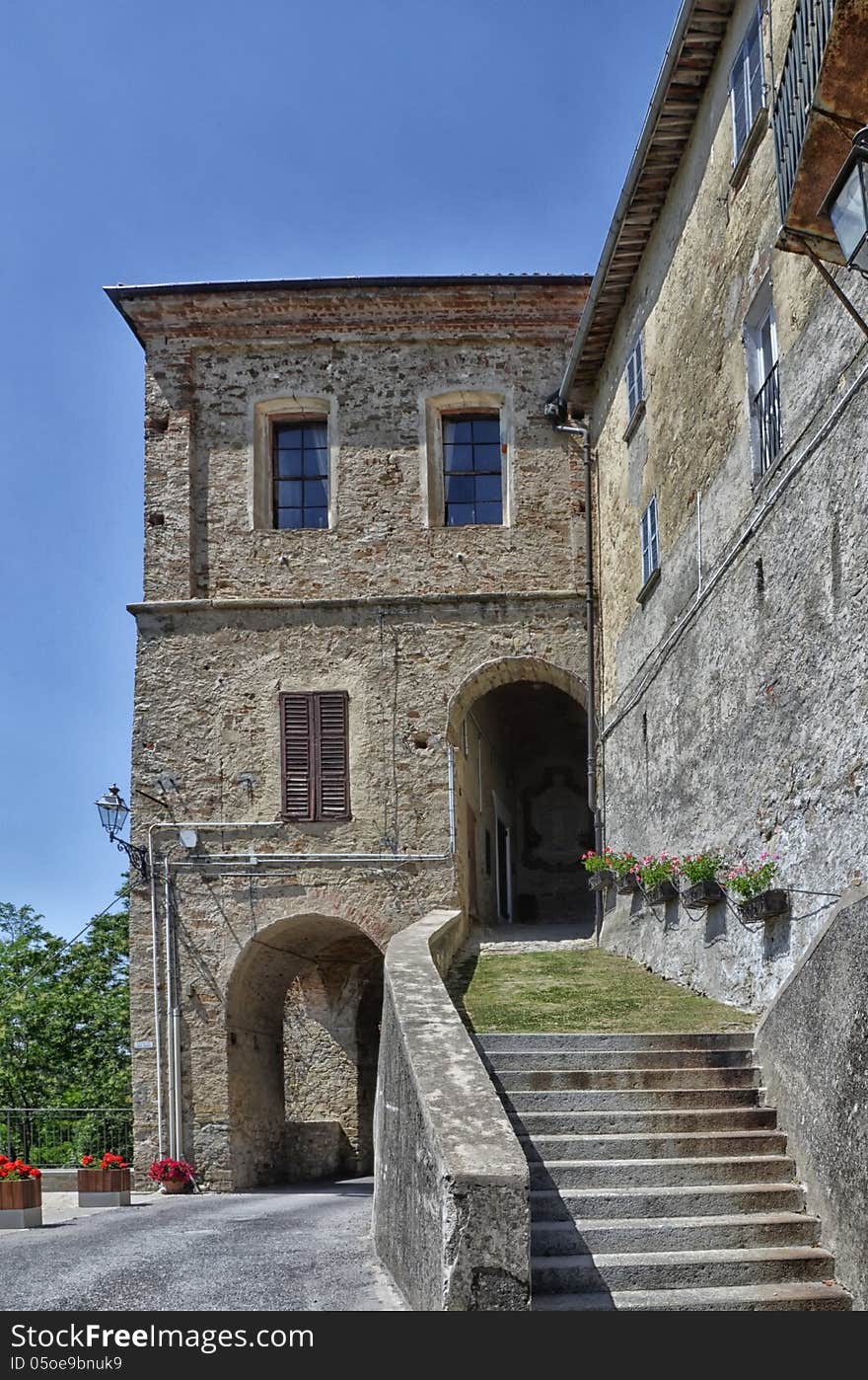 Incisa Camerana Castle in Sale San Giovanni (Cuneo), Piedmont, Langhe Region, Italy. Incisa Camerana Castle in Sale San Giovanni (Cuneo), Piedmont, Langhe Region, Italy