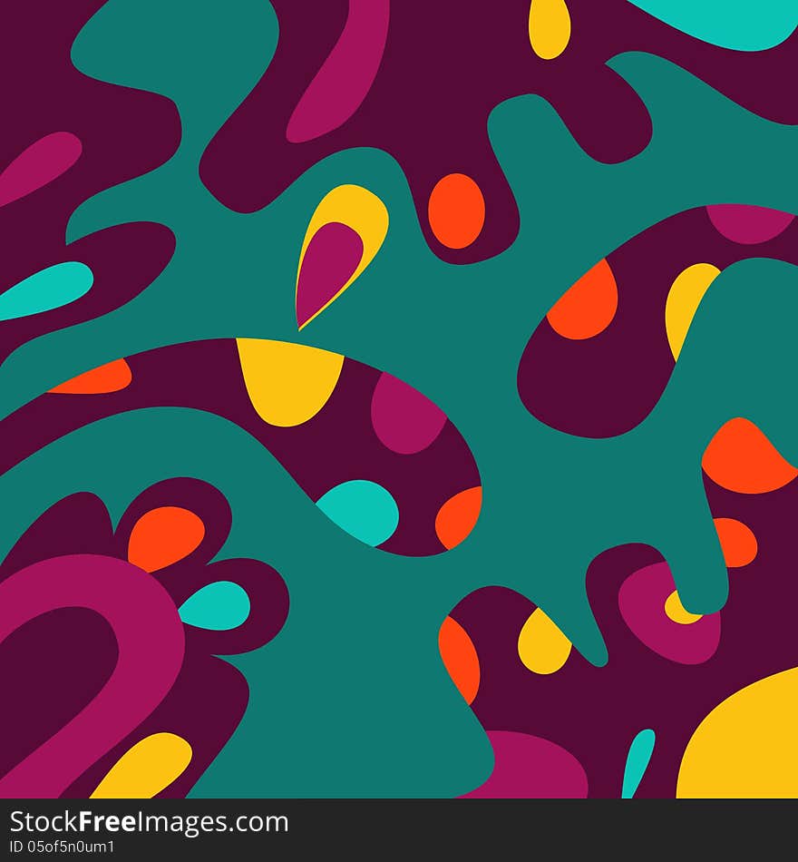 Abstract tropical background with shapes. Abstract tropical background with shapes