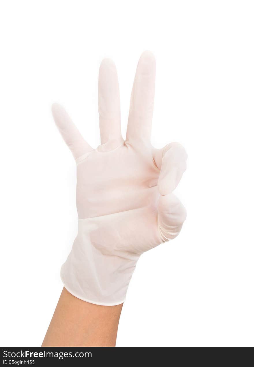 Medical glove to protection