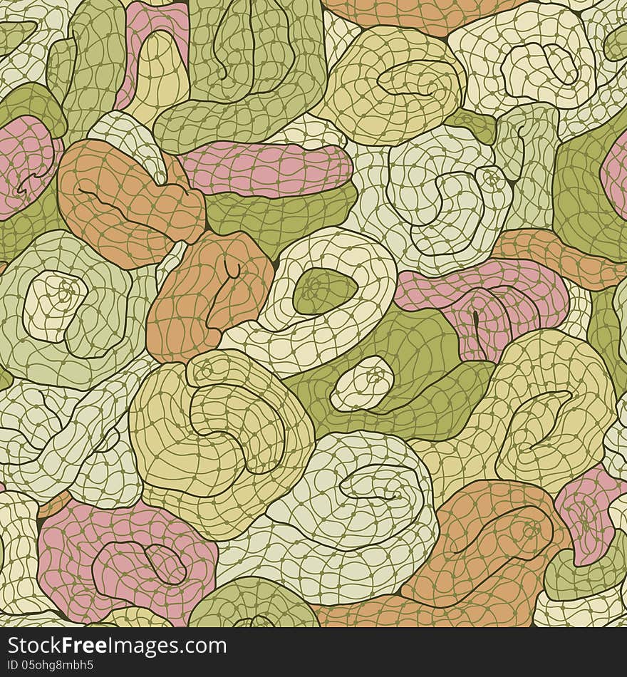 Seamless abstract hand-drawn tangled pattern in colors. Seamless pattern can be used for wallpaper, pattern fills, web page background,surface textures. Seamless abstract hand-drawn tangled pattern in colors. Seamless pattern can be used for wallpaper, pattern fills, web page background,surface textures.