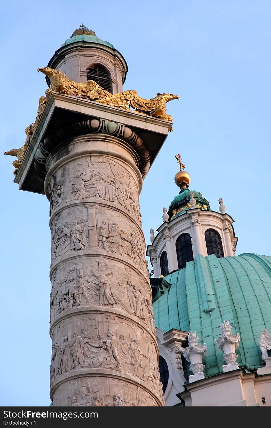 Karlskirche Church In Vienna, Austria