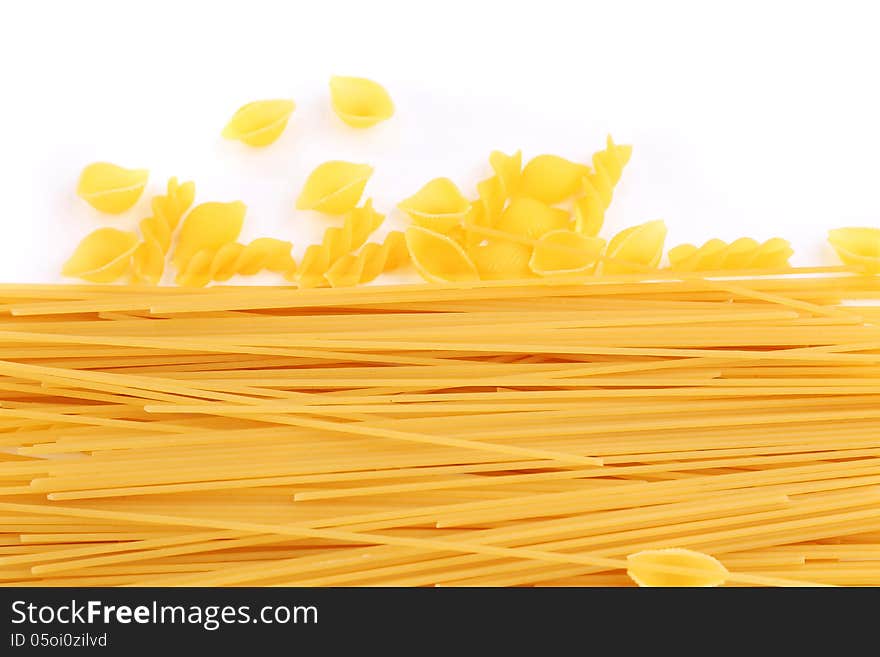 Frame of different pasta