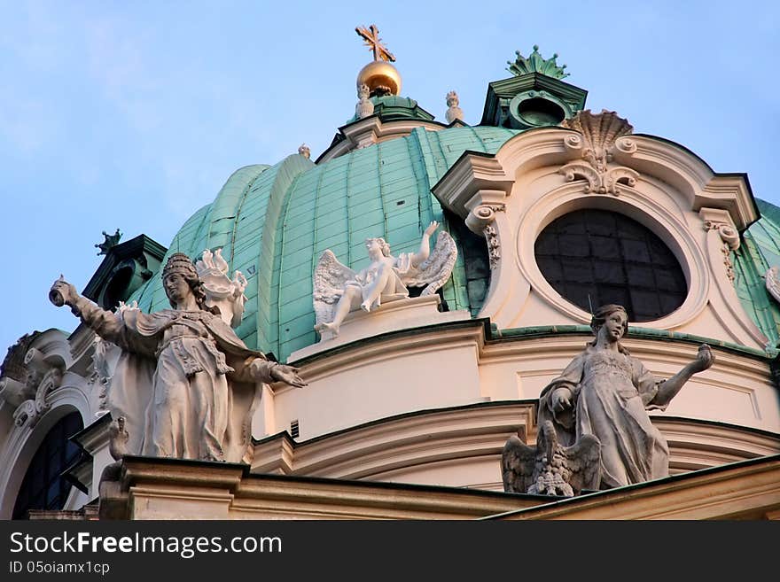 Karlskirche Church in Vienna, Austria