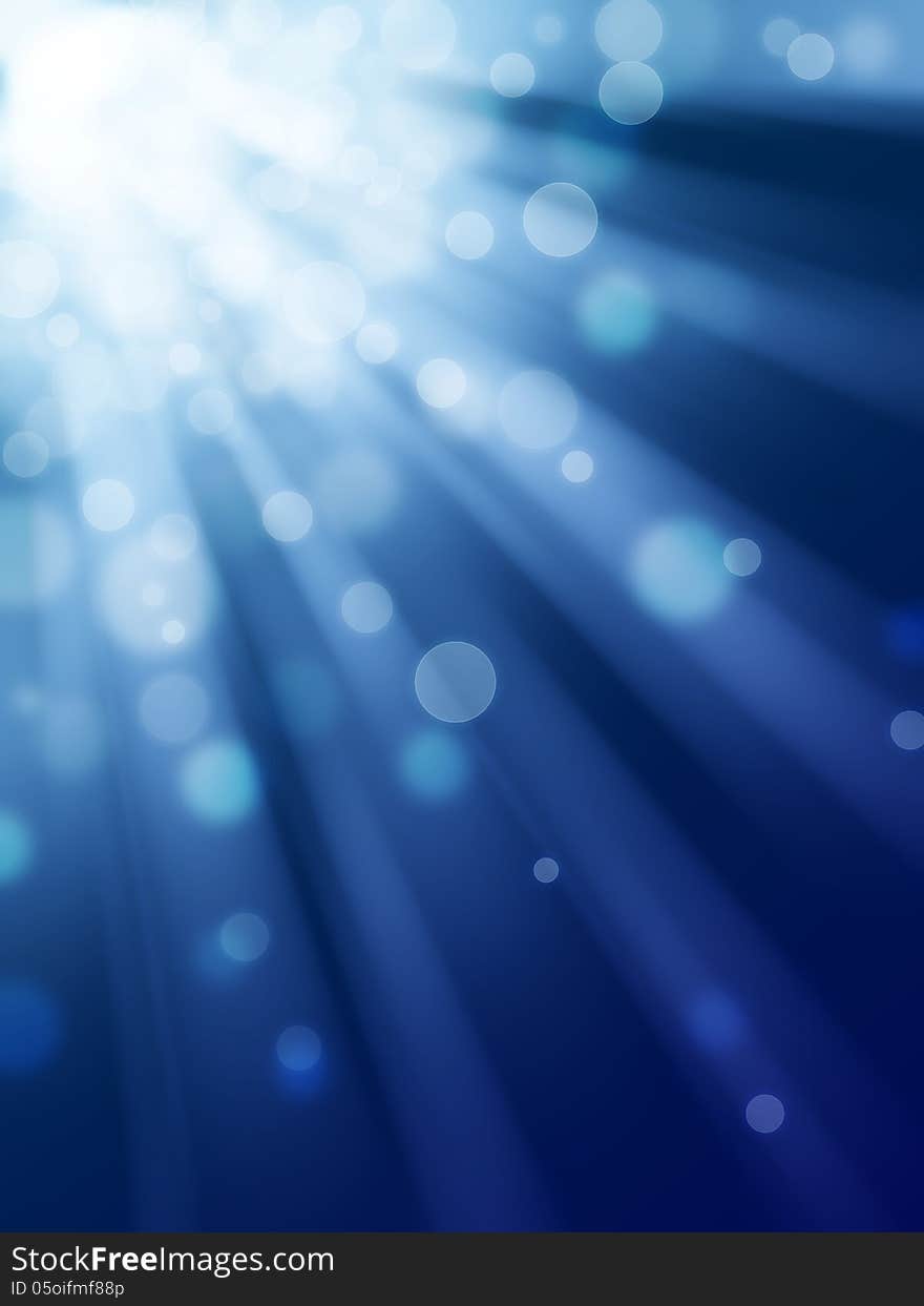 Blue bokeh abstract light background. Blue bokeh abstract light background