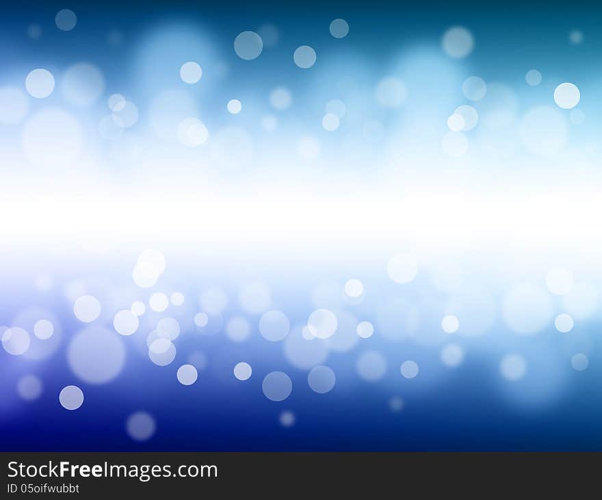 Blue bokeh abstract light background. Blue bokeh abstract light background