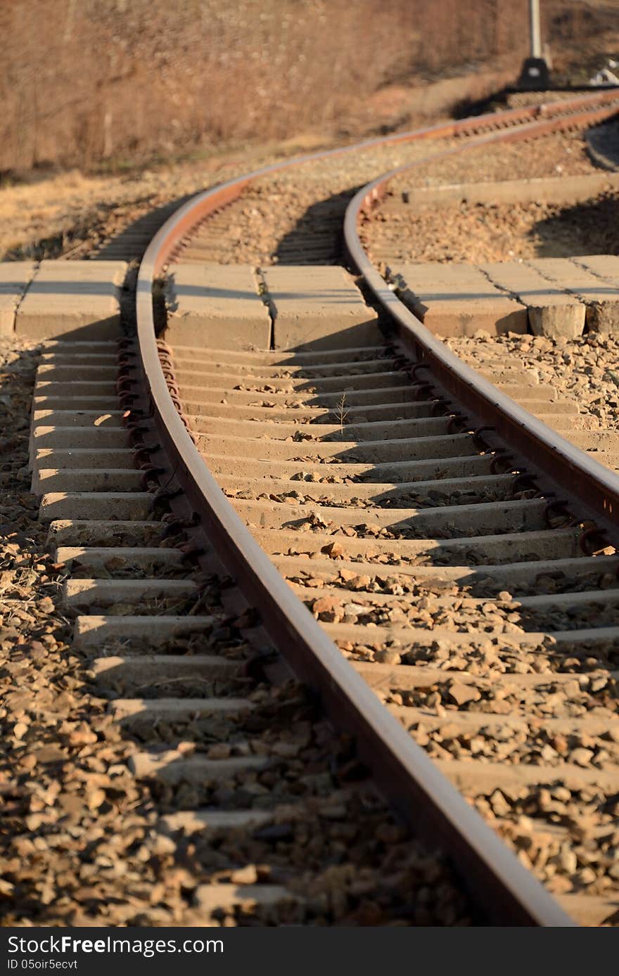 Rail Track Bends To The Right - forward protocol. Rail Track Bends To The Right - forward protocol.