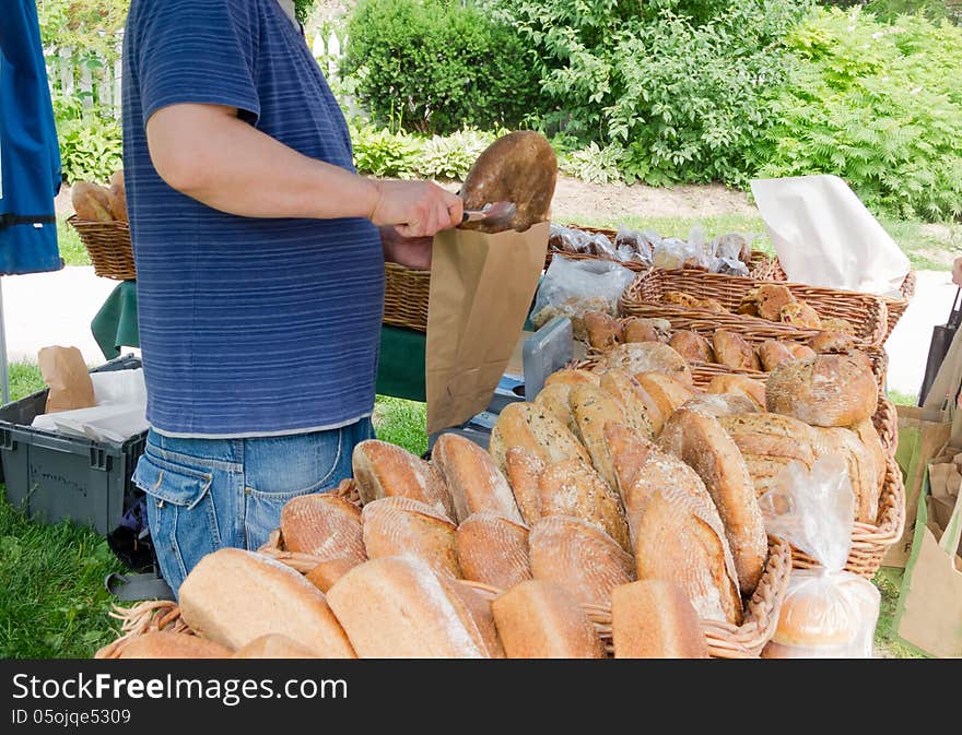 Artisanal Bread at Farmers Market