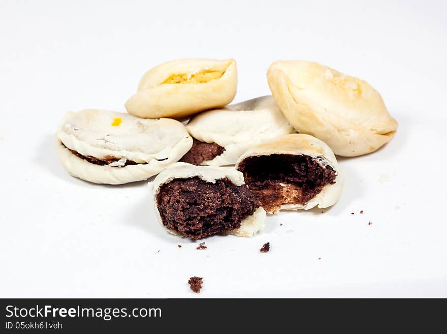 Curry puffs isolated on a white background