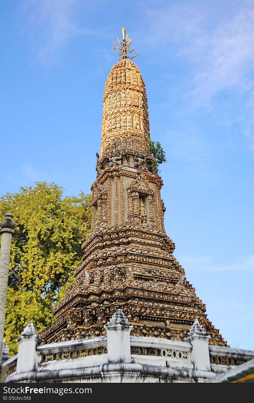 Pagoda in the temple in Thailand is very beautiful. Pagoda in the temple in Thailand is very beautiful