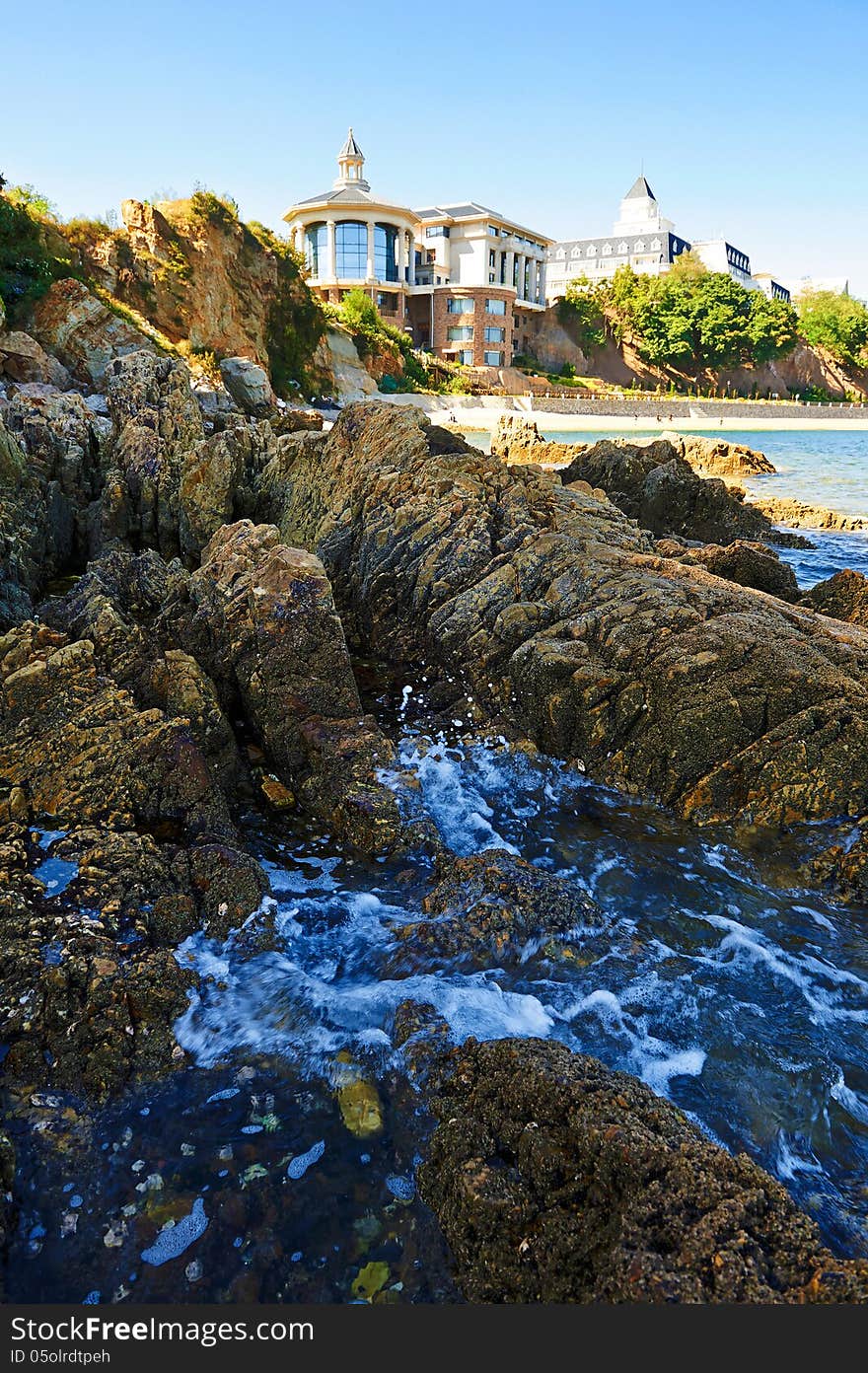 The reef and villa landscape dalian