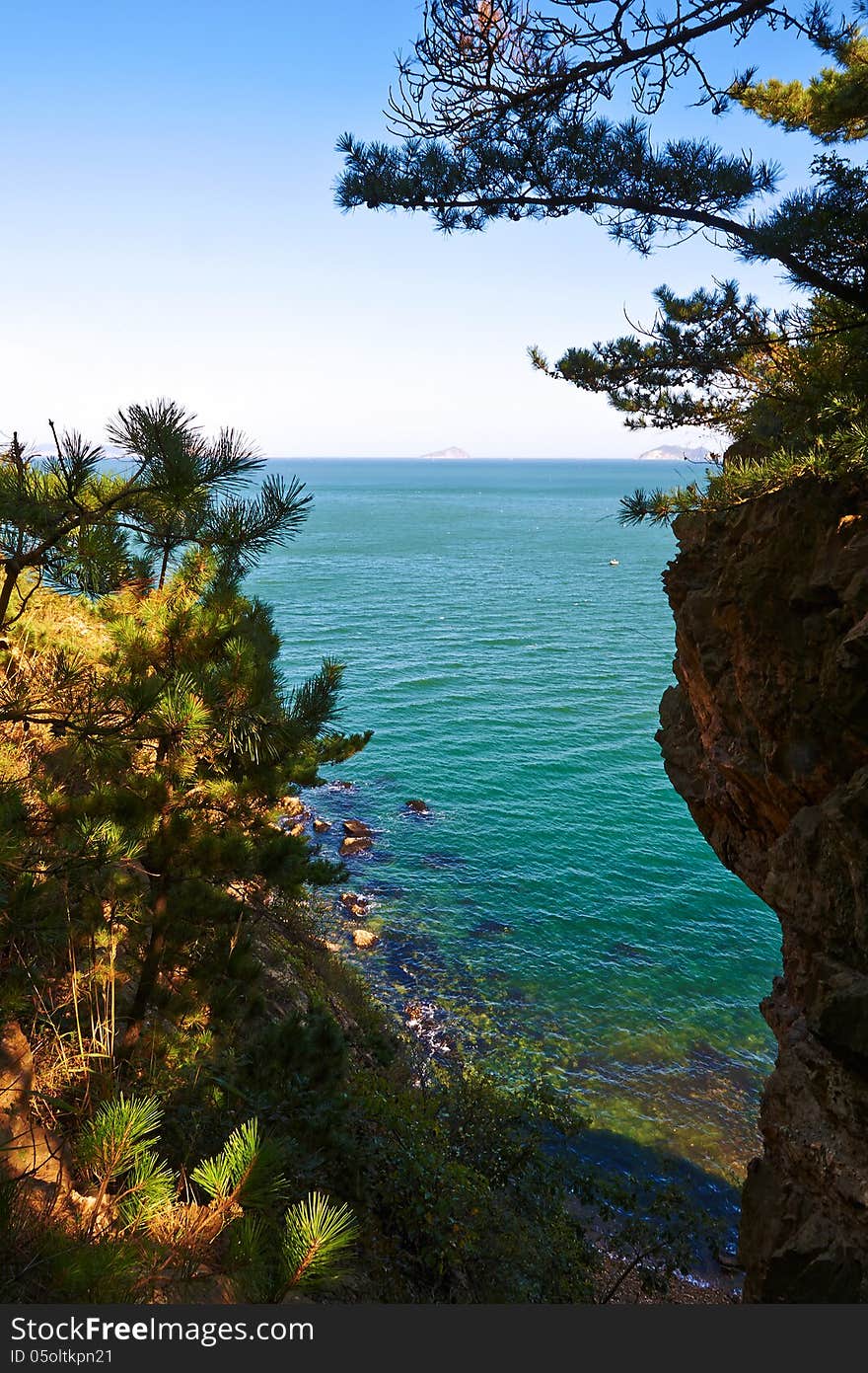 The photo taken in China's liaoning province dalian city Bangchui island scenic spot. The photo taken in China's liaoning province dalian city Bangchui island scenic spot.