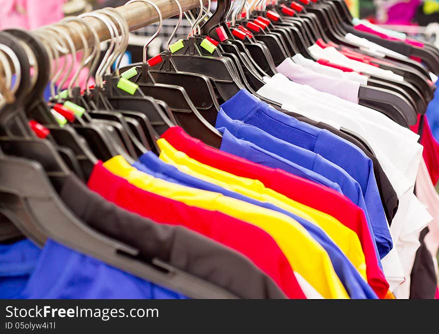 Mix color clothes and Tie on Hangers